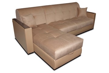 Угловой диван с оттоманкой Аккордеон-1 (сп.м. 1300х2050) в Альметьевске