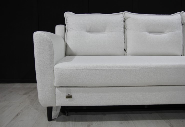 Угловой диван Софи с оттоманкой на три подушки без короба в Нижнекамскеприобрести по доступной стоимости за 85366 р - Дом Диванов