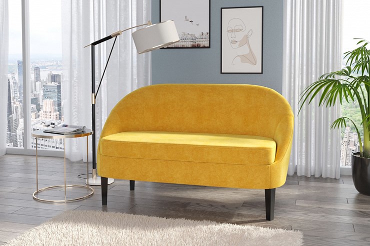 Прямой диван Комо, Ультра мустард в Альметьевске - изображение 1