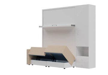 Диван Кровать-трансформер Smart (КД 1400+ШП), шкаф правый, левый подлокотник в Альметьевске - предосмотр 1