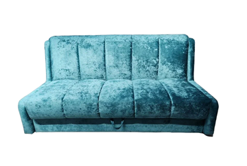 Прямой диван Аккордеон-Кровать 1,55 с каретной утяжкой, полоска (ППУ) в Нижнекамске - предосмотр 3