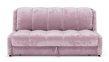 Прямой диван Аккордеон-Кровать 1,55 с каретной утяжкой, полоска (ППУ) в Набережных Челнах