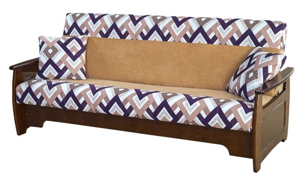 Прямой диван Бриз 2100х860х910, Орех в Нижнекамске - изображение