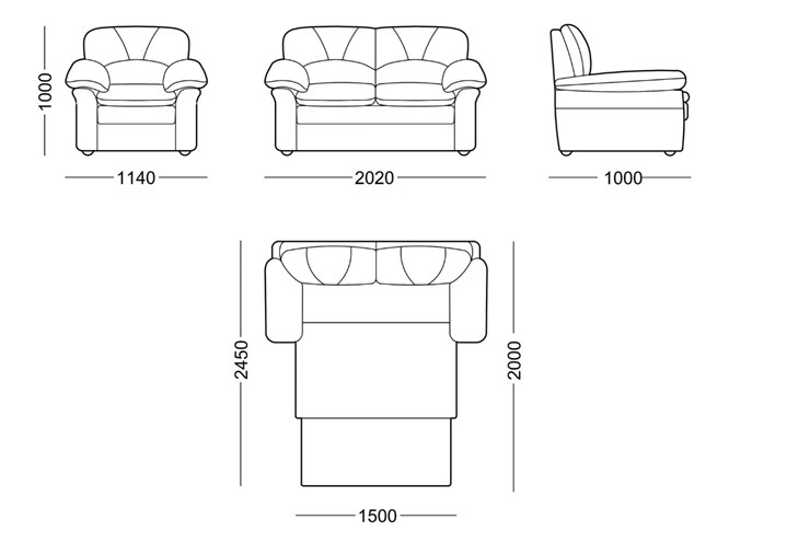 Большой диван Моника люкс в Нижнекамске - изображение 7