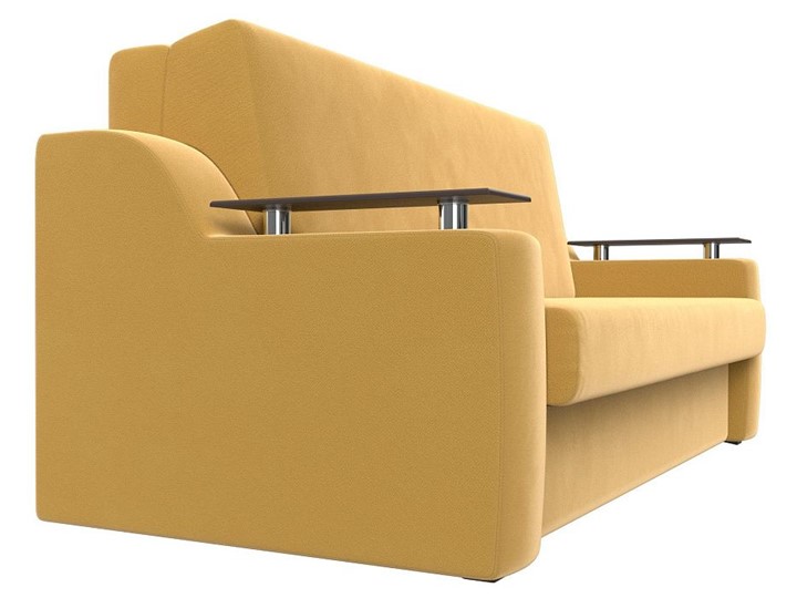 Прямой диван Сенатор Аккордеон 160, Желтый (Микровельвет) в Альметьевске - изображение 5