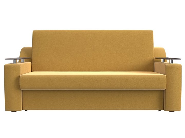 Прямой диван Сенатор Аккордеон 160, Желтый (Микровельвет) в Альметьевске - изображение 7