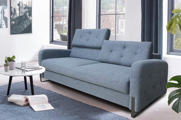 Прямой диван Валенсия М6+М10+М6 240х102 в Нижнекамске - изображение