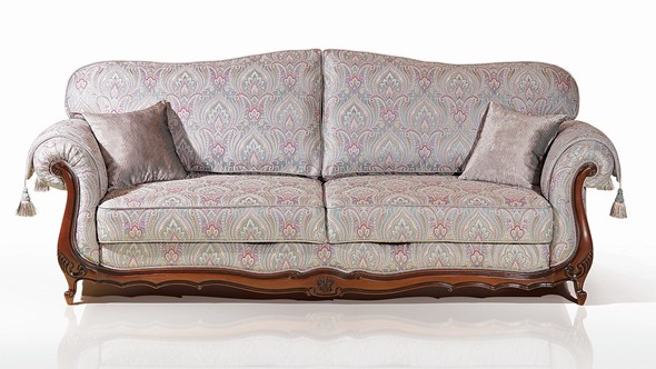 Прямой диван Лондон (4) четырехместный, механизм "Пума" в Нижнекамске - изображение