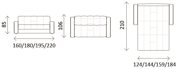 Диван прямой Вега 1600 в Альметьевске - изображение 3