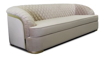 Прямой диван Бурже, с металлическим декором в Нижнекамске - предосмотр 4
