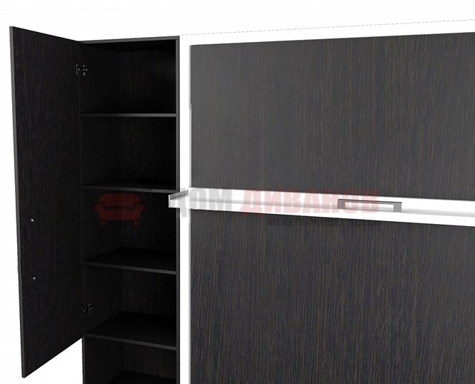 Диван Кровать-трансформер Smart (ШЛ+КД 1400+ШП), 2 шкафа, без подлокотников в Набережных Челнах - изображение 2