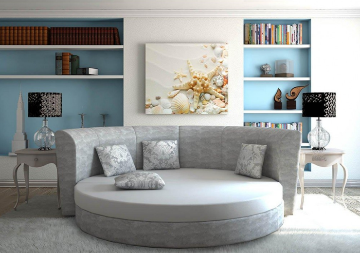 Круглый диван-кровать Смайл в Нижнекамске - изображение 5