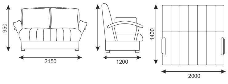 Прямой диван Челси 2 БД (Боннель) в Набережных Челнах - изображение 10