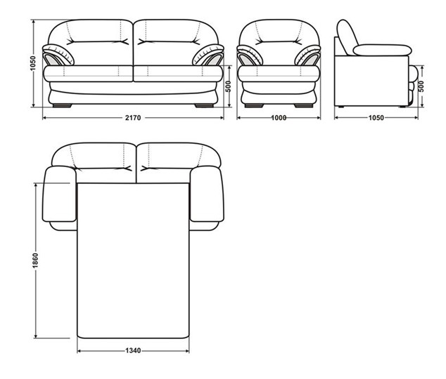 Прямой диван Квин 6 БД и 1 кресло в Нижнекамске - изображение 5