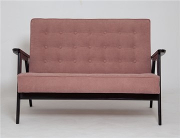 Прямой диван Ретро, двухместный (венге / RS 12 - розовый) в Альметьевске - предосмотр 1