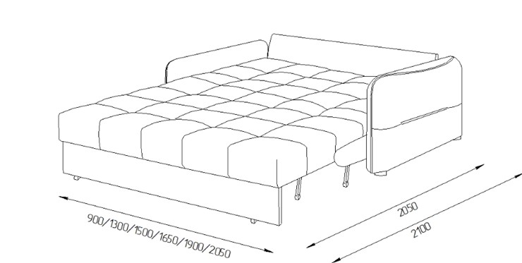 Прямой диван Токио 2 150 (НПБ) в Набережных Челнах - изображение 7