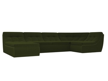 Модульный раскладной диван Холидей, Зеленый (микровельвет) в Нижнекамске