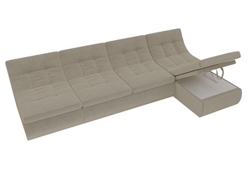 Большой модульный диван Холидей, Бежевый (микровельвет) в Альметьевске - предосмотр 7