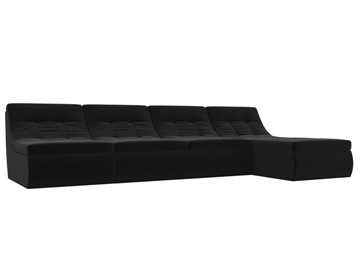 Модульный угловой диван Холидей, Черный (микровельвет) в Нижнекамске - предосмотр