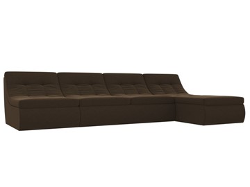 Модульный угловой диван Холидей, Коричневый (микровельвет) в Набережных Челнах