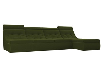 Модульный раскладной диван Холидей люкс, Зеленый (микровельвет) в Нижнекамске