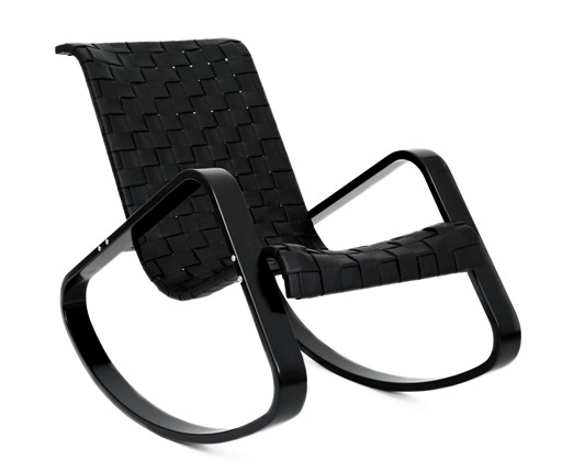 Кресло-качалка Дженни, экокожа черная 373 в Нижнекамске - изображение