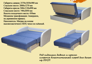 Кресло-кровать Коралл 1 в Альметьевске - предосмотр 1