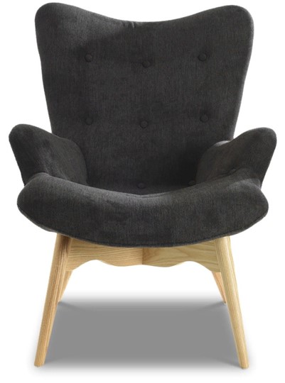 Кресло 917  графит, HE492-10 /ноги ясень-01 в Альметьевске - изображение 1
