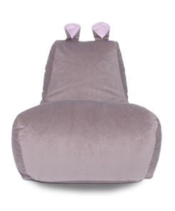 Кресло-игрушка Бегемот кофе/розовый в Набережных Челнах
