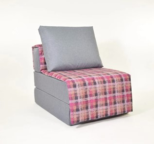 Бескаркасное кресло-кровать Харви, серый - квадро в Нижнекамске