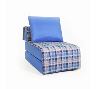 Кресло бескаркасное Харви, синий - квадро в Нижнекамске - предосмотр