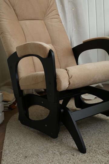Кресло-качалка Леон маятниковая, ткань AMIGo песок 29-Т-П в Нижнекамске - изображение 8