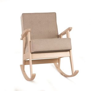 Кресло-качалка Ретро (беленый дуб / 03 - бежевый) в Альметьевске