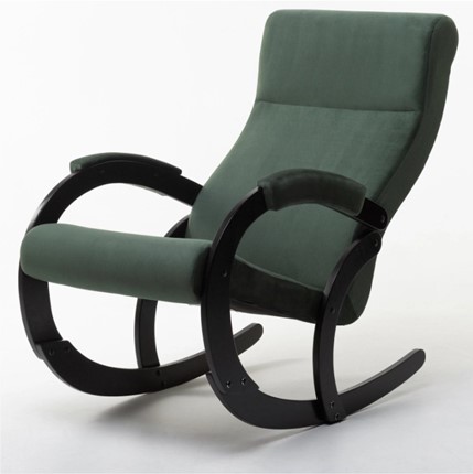 Кресло-качалка в гостиную Корсика, ткань Amigo Green 34-Т-AG в Нижнекамске - изображение