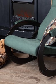 Кресло-качалка в гостиную Корсика, ткань Amigo Green 34-Т-AG в Казани - предосмотр 6