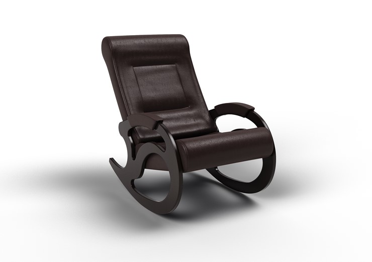 Кресло-качалка Вилла, экокожа крем 11-К-КР в Набережных Челнах - изображение 1