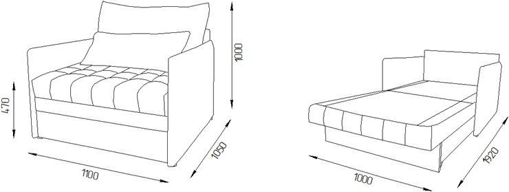 Кресло-кровать Дакота 110 (ППУ) в Альметьевске - изображение 11