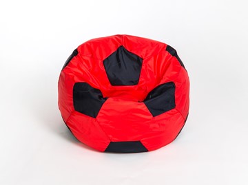 Кресло-мешок Мяч большой, красно-черный в Бугульме