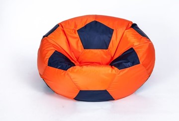 Кресло-мешок Мяч большой, оранжево-черный в Альметьевске