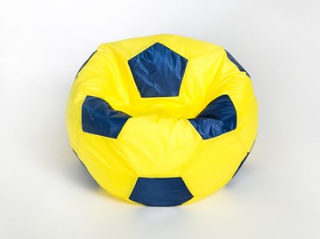 Кресло-мешок Мяч большой, желто-синий в Нижнекамске