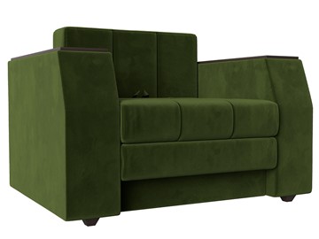 Раскладное кресло Атлантида, Зеленый (Микровельвет) в Нижнекамске