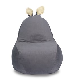 Кресло Зайка (короткие уши), тёмно-серый в Набережных Челнах