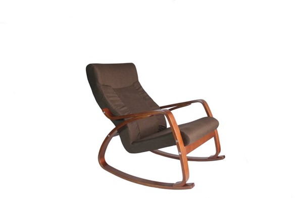 Кресло-качалка Женева, ткань шоколад в Нижнекамске - изображение