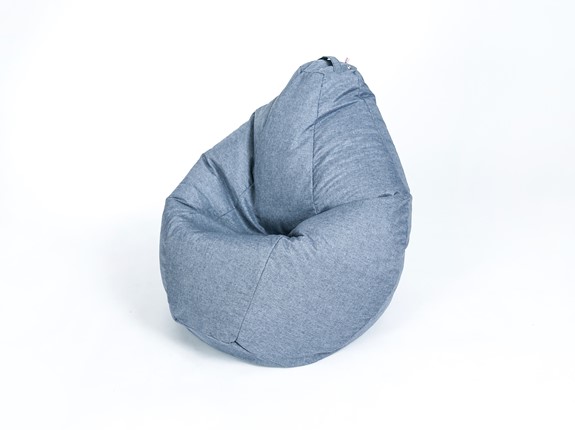 Кресло-мешок Хоум среднее, серая в Нижнекамске - изображение