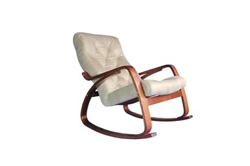 Кресло-качалка Гранд, замша крем в Нижнекамске