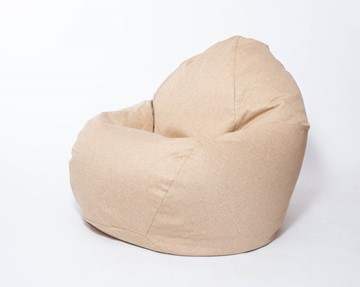 Кресло-мешок Макси, рогожка, 150х100, песочное в Набережных Челнах