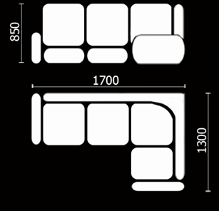 Диван кухонный Нео КМ-01 (168х128 см.) в Альметьевске - предосмотр 3