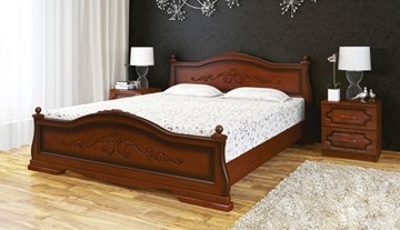 Спальная кровать Карина-1 (Орех) 90х200 в Набережных Челнах