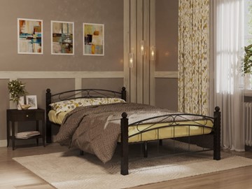 Кровать в спальню Гарда 15, 160х200, черная в Нижнекамске