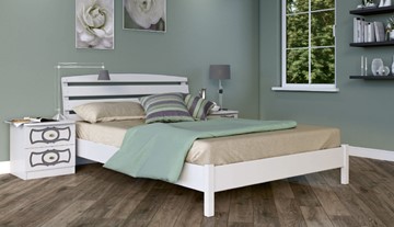 Спальная кровать Камелия-1 (Белый Античный) 140х200 в Набережных Челнах
